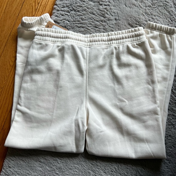 NEW The North Face Half Dome Fleece Womens Sweatpants White Medium - Picture 3 of 6